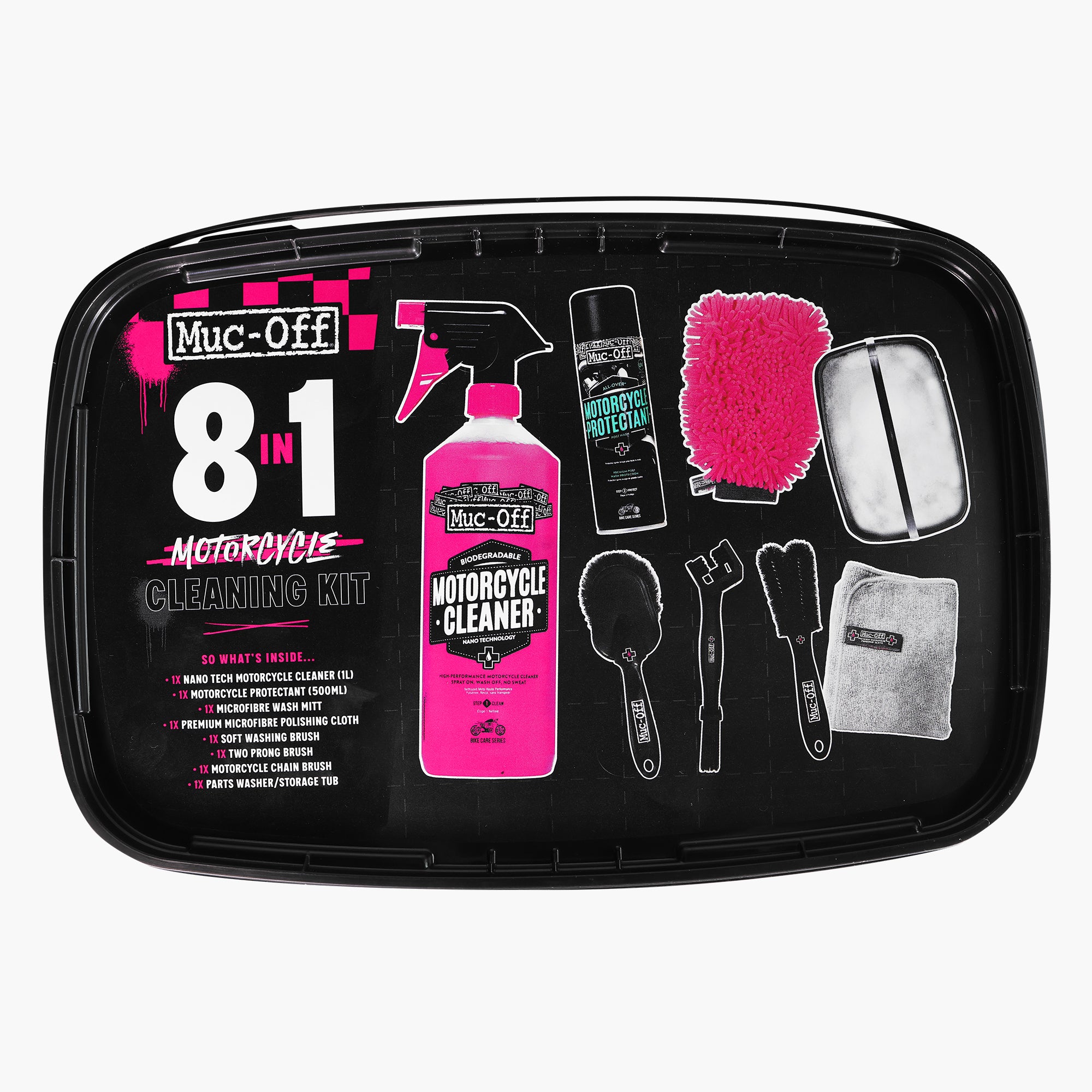 8 in 1 Motorcycle Cleaning Kit | Muc-Off USA