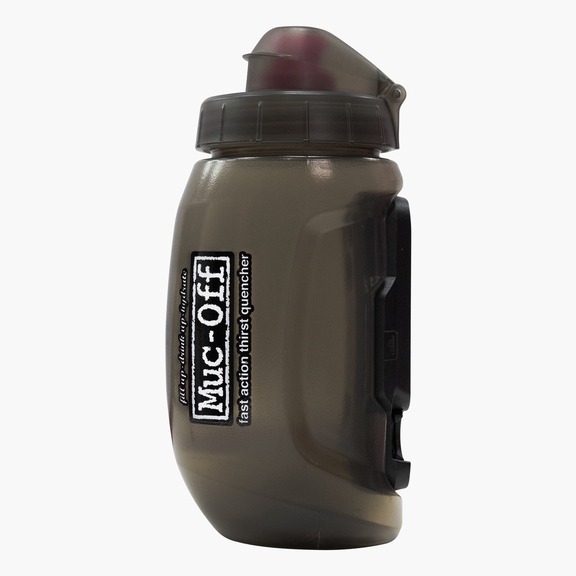 Muc-Off x Fidlock Twist Bottle 450ml - Smoked + Bike Base | Muc