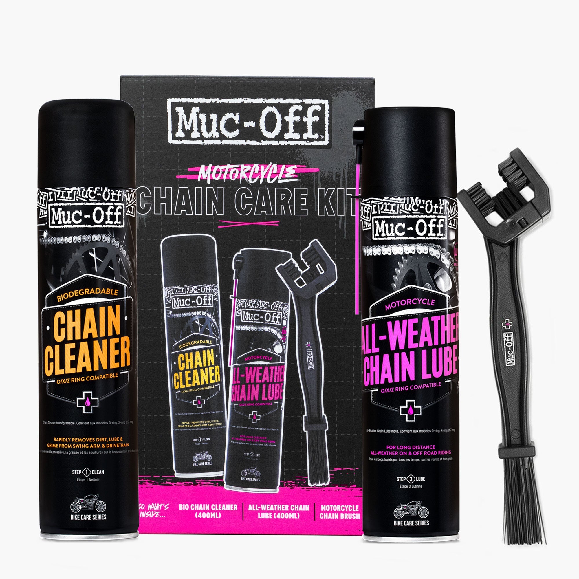 Motorcycle Chain Cleaning & Lube Kit | Motorcycle Bundle