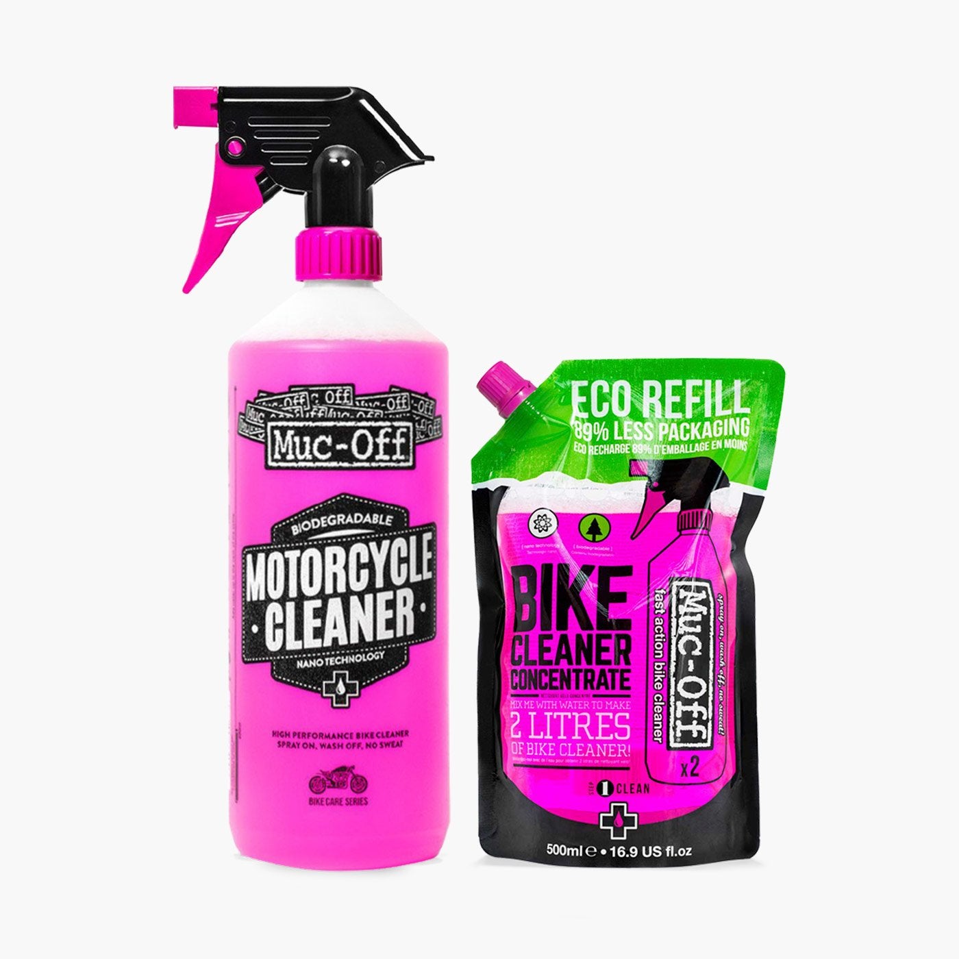 Nano Tech Motorcycle Cleaner 1L + 5L Concentrate Refill