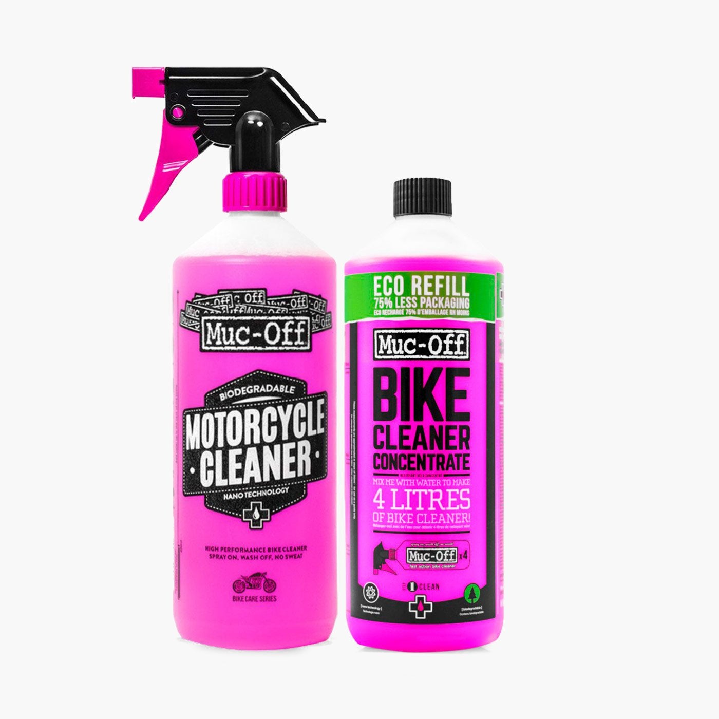MUC-OFF Pack Bike Care bike cleaner spray 1L + aerosol polish