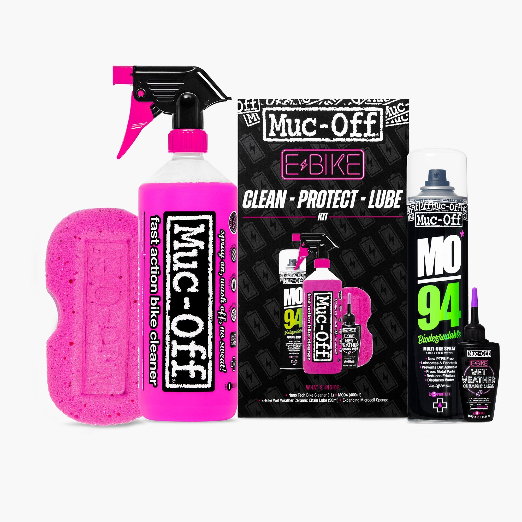 Muc-Off Motorcycle Wash, Protect & Lube Kit - RevZilla