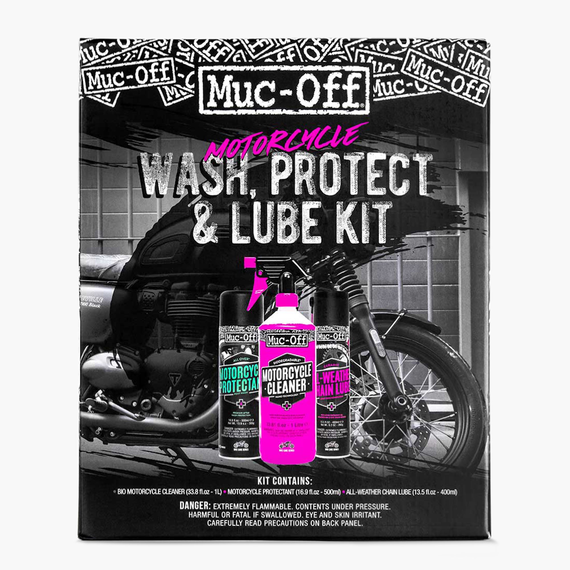 Kit de nettoyage moto Muc-Off Ultime - Lubrifiant sur La Bécanerie