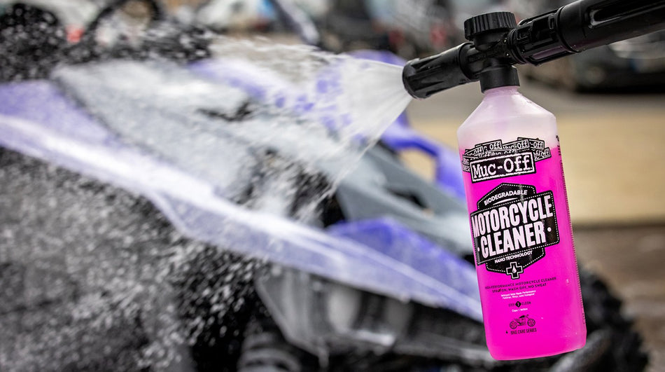 Muc-off Nanotec Motorcycle cleaner review - RideWithPeaks