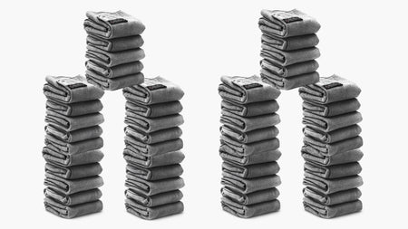 50 x Premium Microfiber Polishing Cloths