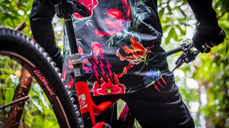 Mens Floral Is Dead Jersey — HARDSTANCE CYCLING