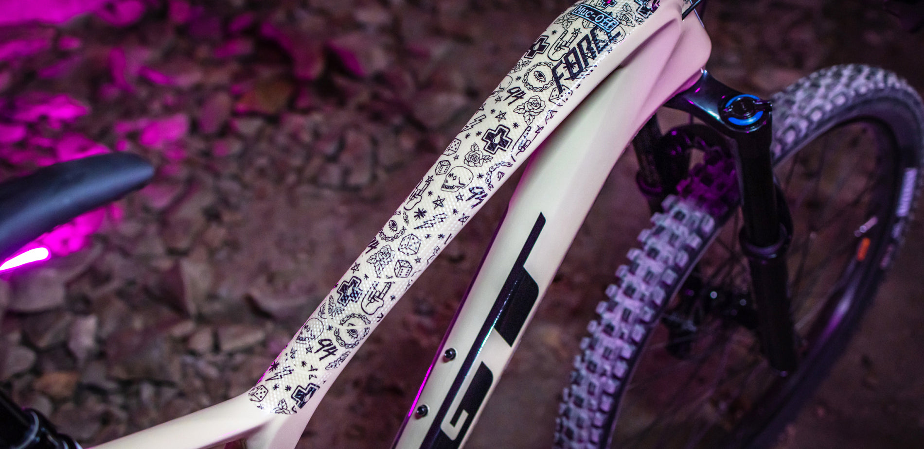 gravel bike downtube protector Frame Protection Kit - Punk - LIMITED E-BIKE STOCK REMAINING