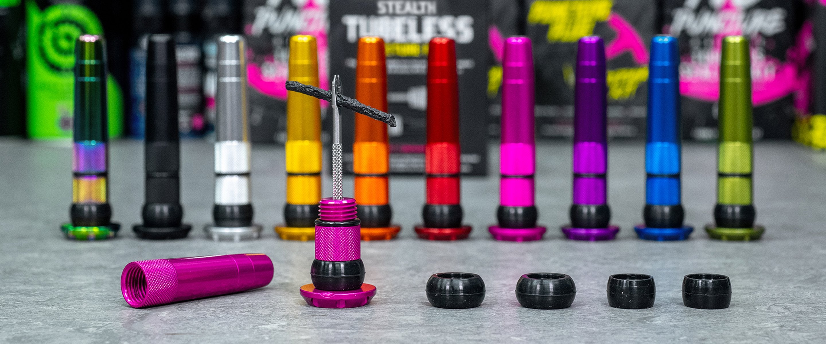 Muc-Off Stealth Tubeless Tag Holder For Muc-Off Tubeless Valves – Part #20707