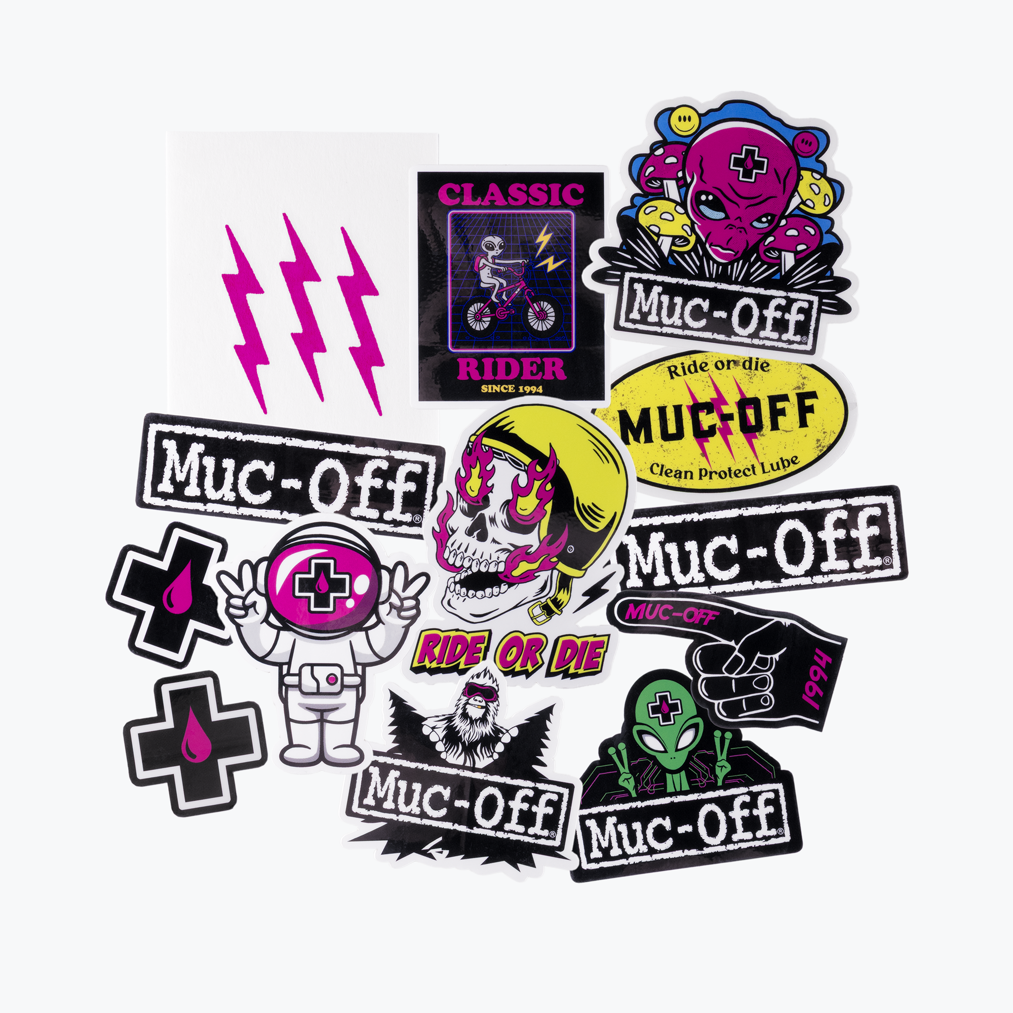 Muddoff Racing Sticker Sticker Pack 3 | Muc-Off USA