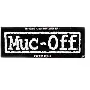 muc-off sticker on white background