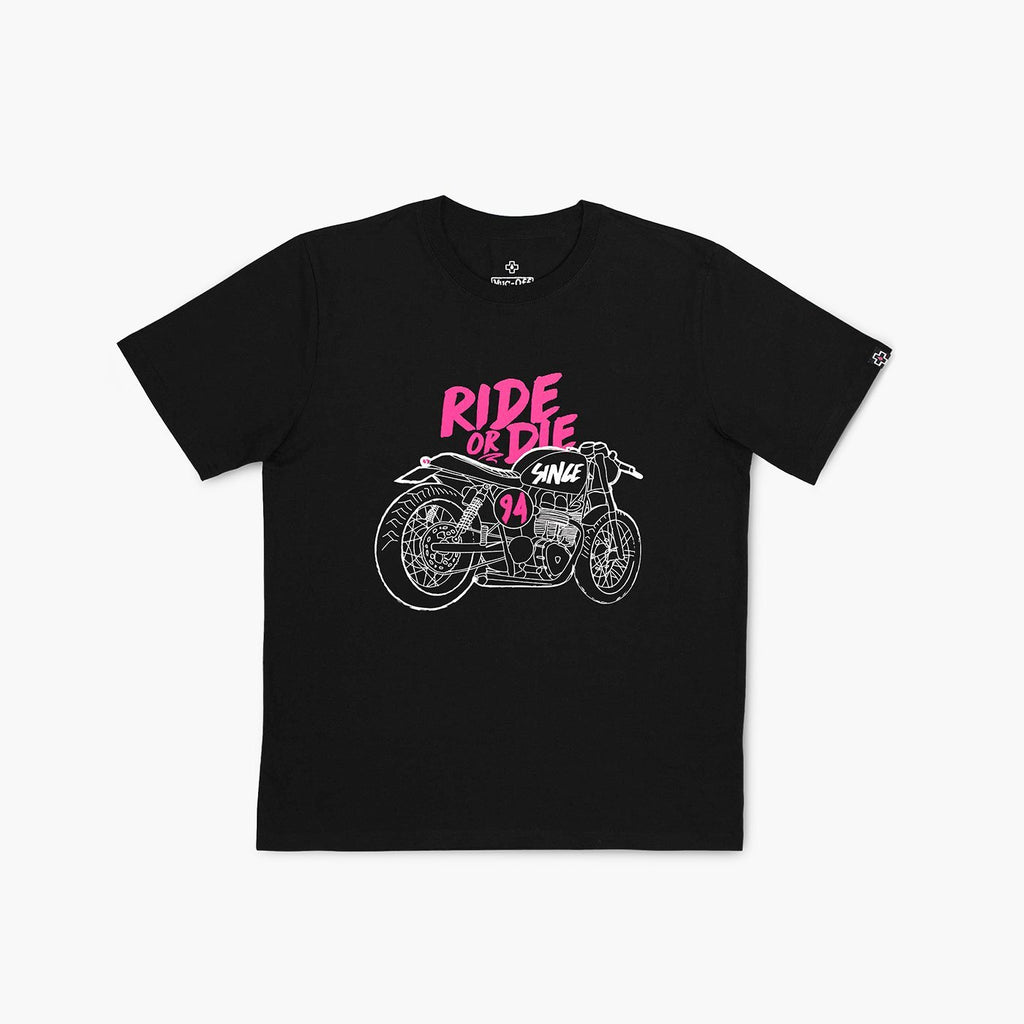 Black Ride Or Die Moto Tee | Apparel | Muc-Off USA