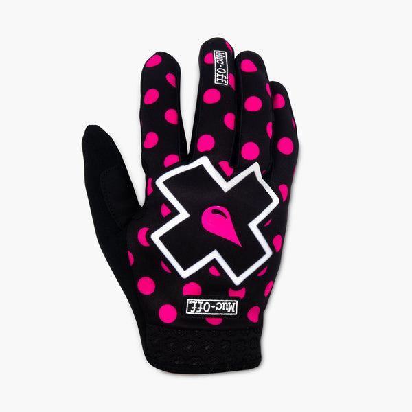Rider Gloves Pink Polka