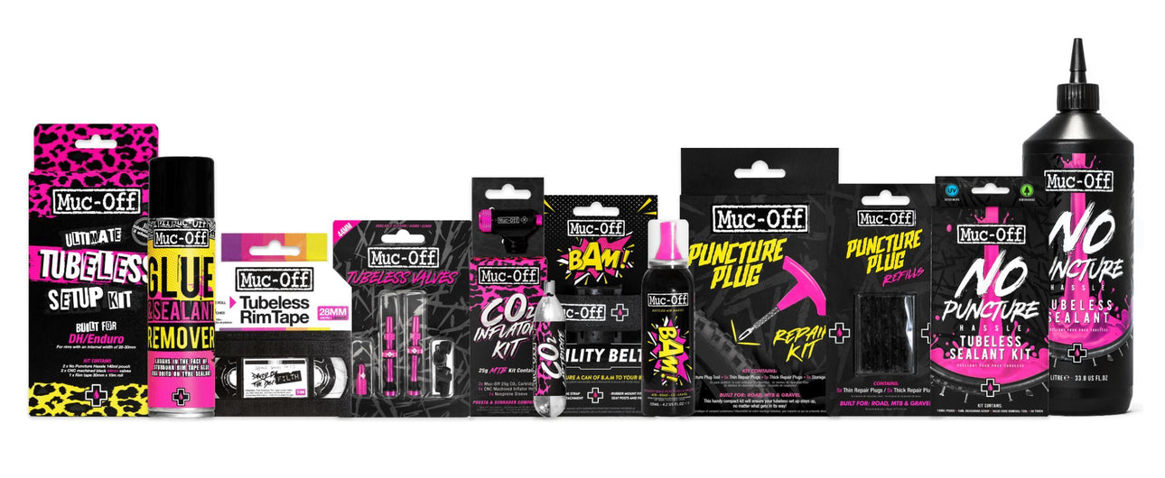 MUC-OFF PRESENTA TU NUEVA GAMA AMPLIADA DE PRODUCTOS PARA NEUMÁTICOS TUBELESS