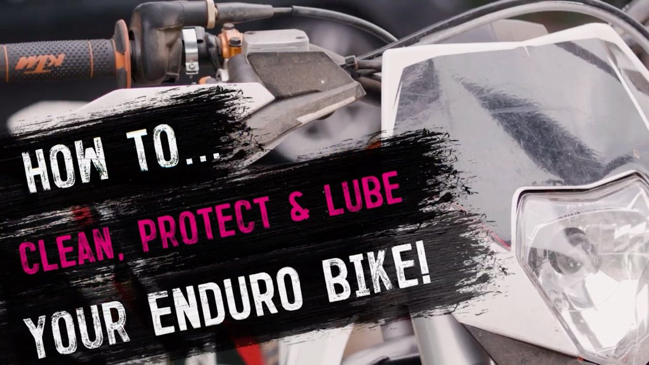 Cómo limpiar, proteger y lubricar tu moto de enduro