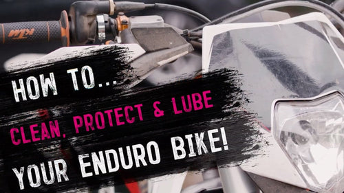 Cómo limpiar, proteger y lubricar tu moto de enduro