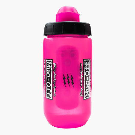 Botella Muc-Off x Fidlock Twist 450 ml - Rosa + Base para bicicleta
