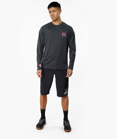 Maillot de manga larga para bicicleta de montaña - Gris